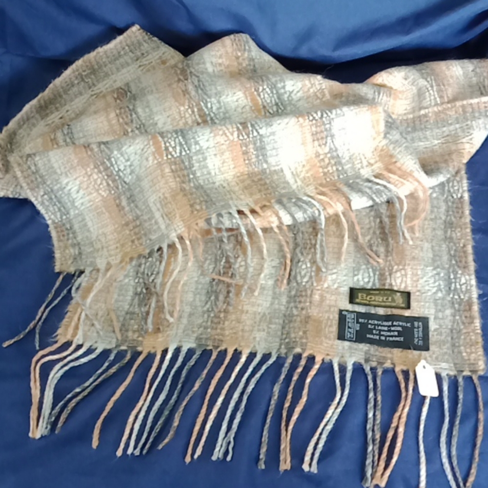 ⏳ ❄️ Boru Acrylic Wool Mohair Blend Scarf